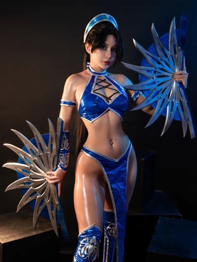 Umeko J cosplay Kitana – Mortal Kombat